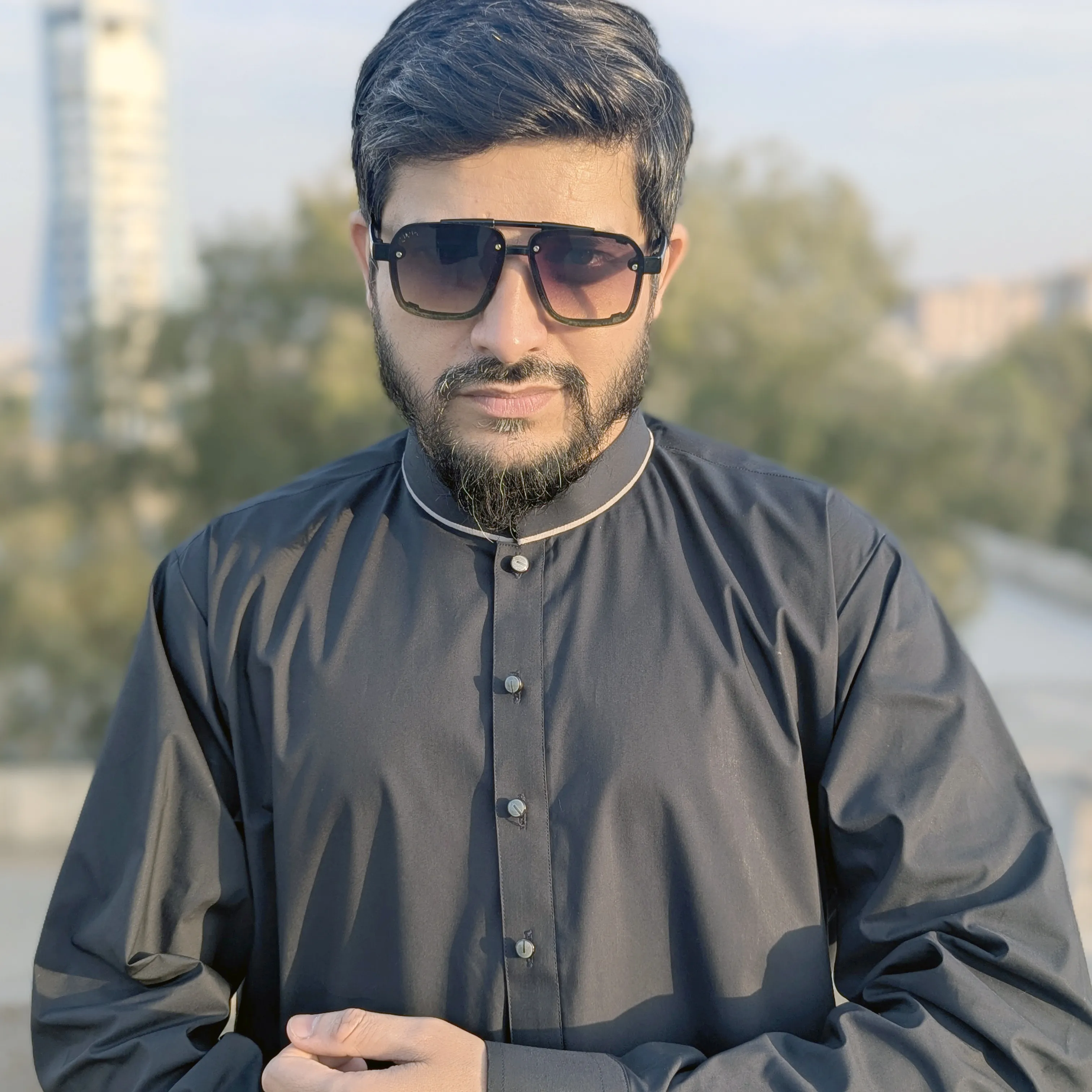 Modern Kurta Pajama which provide a smart and elegant look to your personality. This easy-wearing long-sleeve Sherwani collar Suit made with Imported Cotton Fabric, carefully stitched for elegance, comfortability and strength. Perfect for any occasion.