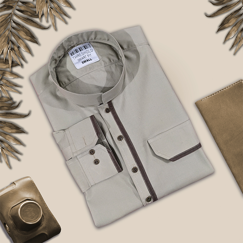 Classic Sharlwar Kameez which provide a smart and elegant look to your personality. This easy-wearing long-sleeve Sherwani collar Suit made with Cotton Fabric with natural stretch, carefully stitched for elegance, comfortability and strength. Perfect for any occasion.